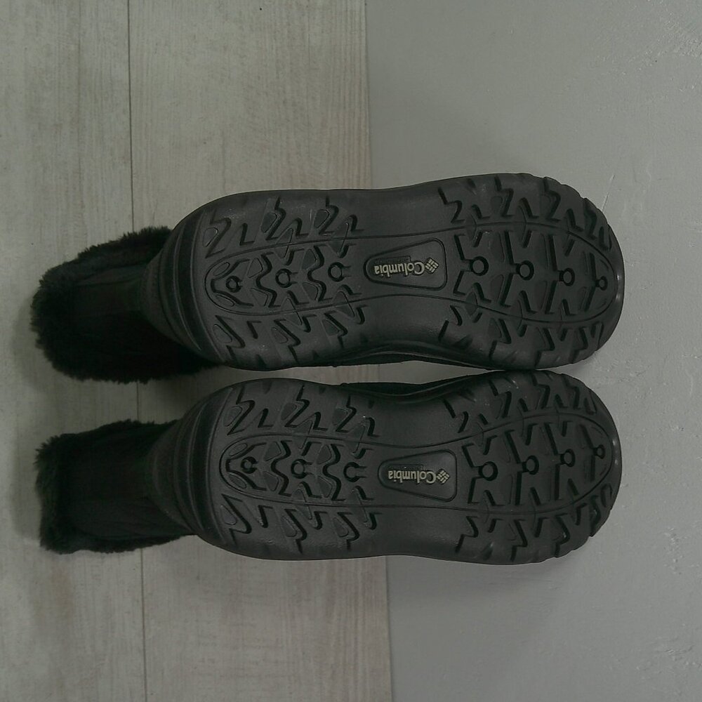 Columbia Ice Maiden II Black Quilted Waterproof Lace up Snow Winter Boots SZ 8 - Picture 6 of 12